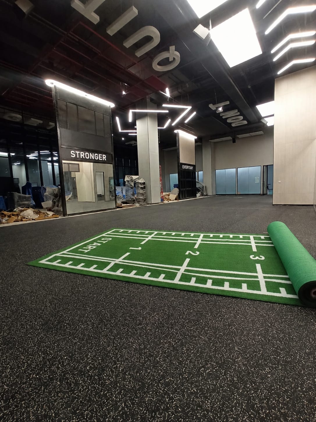 Powerful Gym Astro Turf –Green+ White | SZ 1003