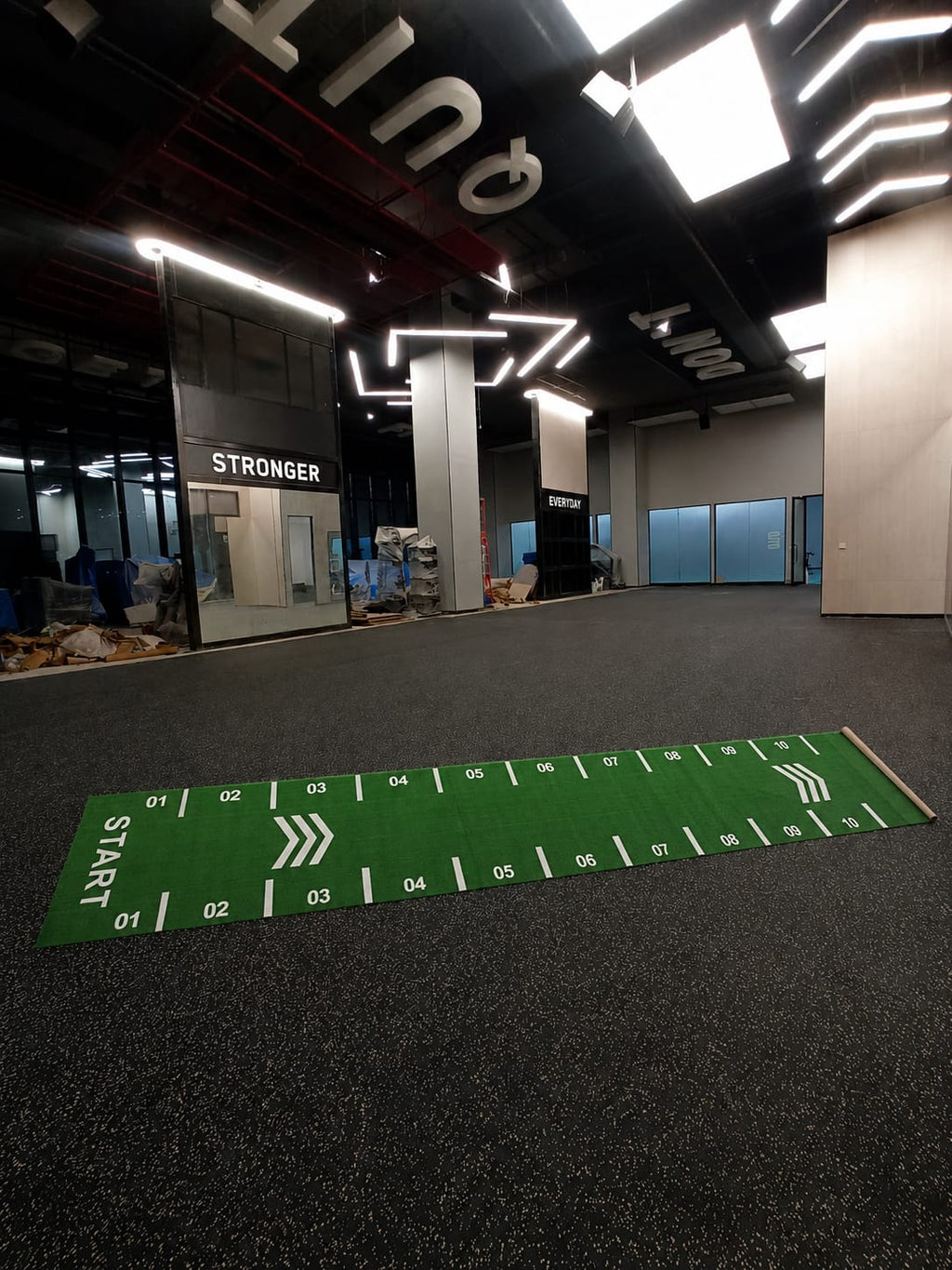 Powerful Gym Astro Turf – Green + White | SZ 1010