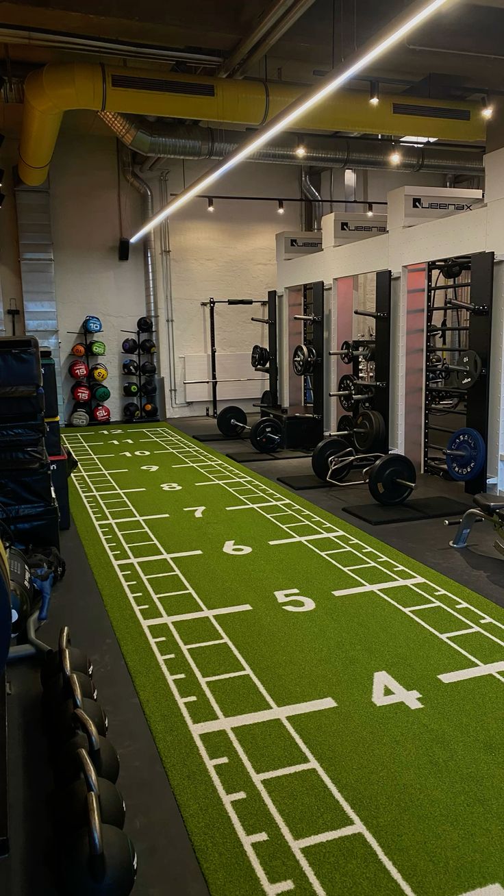 Powerful Gym Astro Turf –Green+ White | SZ 1003